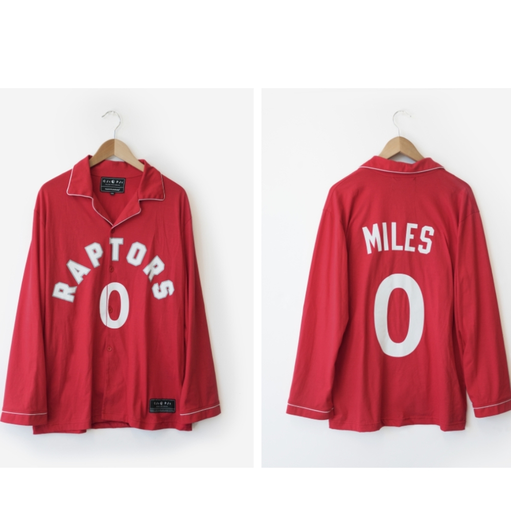 Toronto Raptors "CJ's PJ's" Men's Pajama Set NWOT